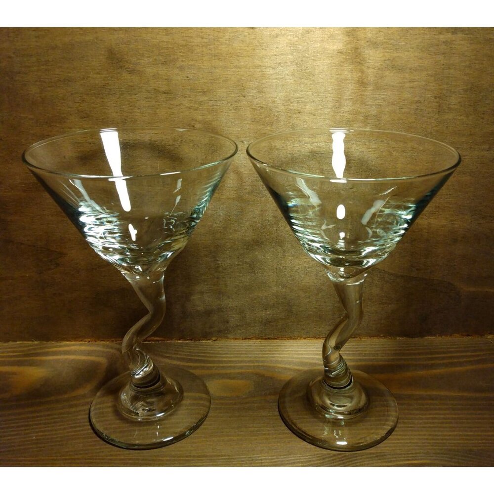 2pc Libbey Z-Stem Martini Cocktail Glasses 9oz